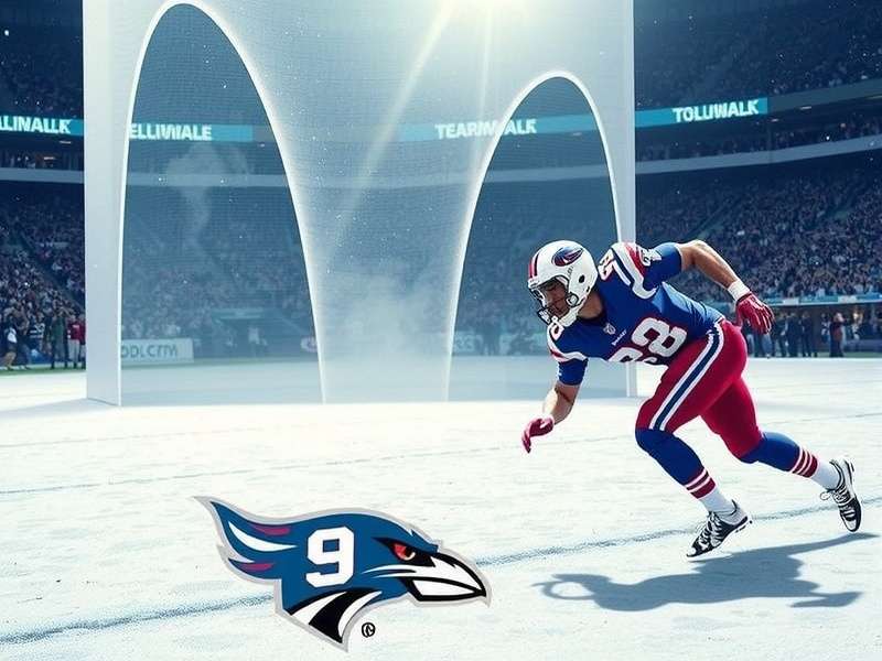 Football stadium with fans on a matchday