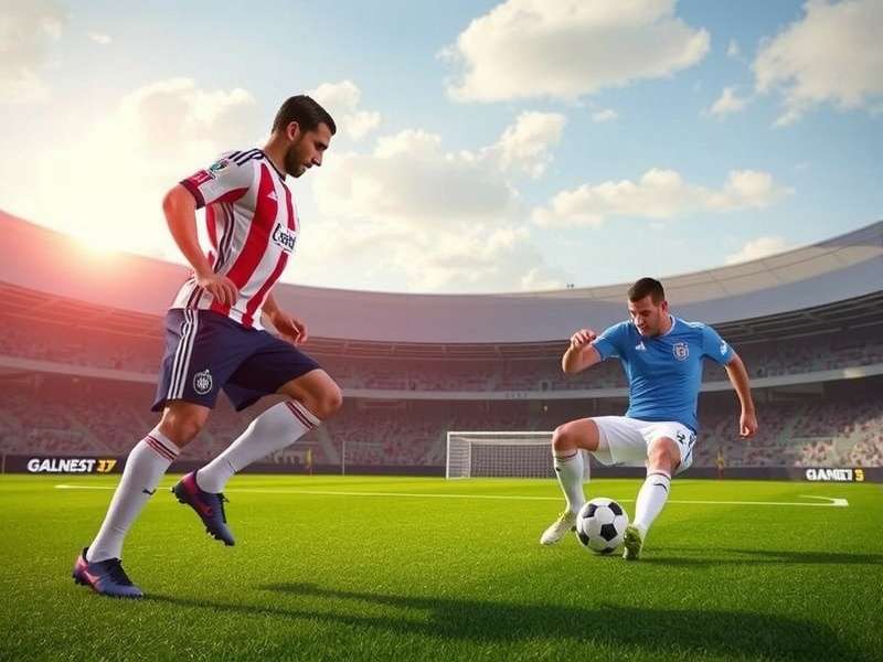 Football Heads 2 player game screen