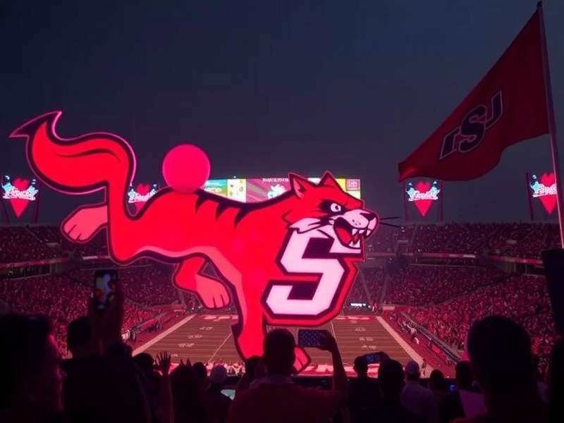 Crowd watching a intense football match at a stadium, representing the excitement of osu football game today