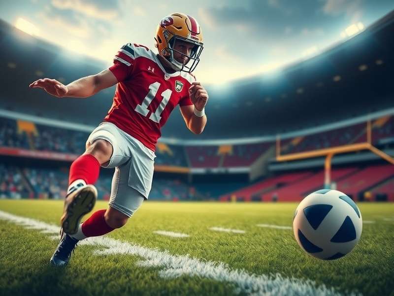 Football Game main gameplay screenshot showing intense match action