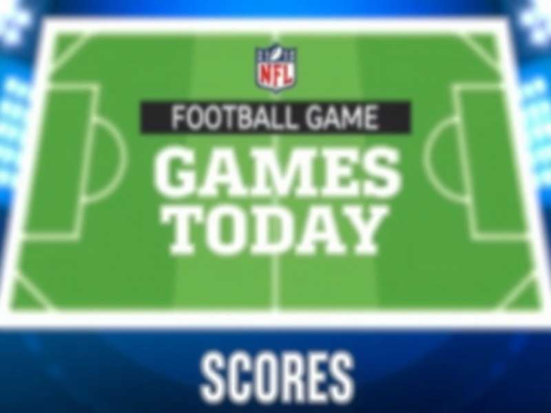 Football match in progress with players competing for the ball