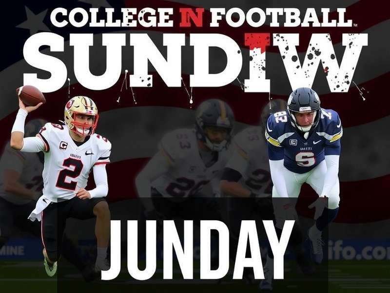 College football stadium packed on a Sunday afternoon