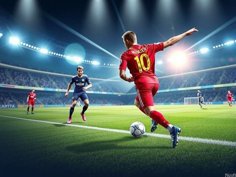 Football fans watching a match on a large screen in India