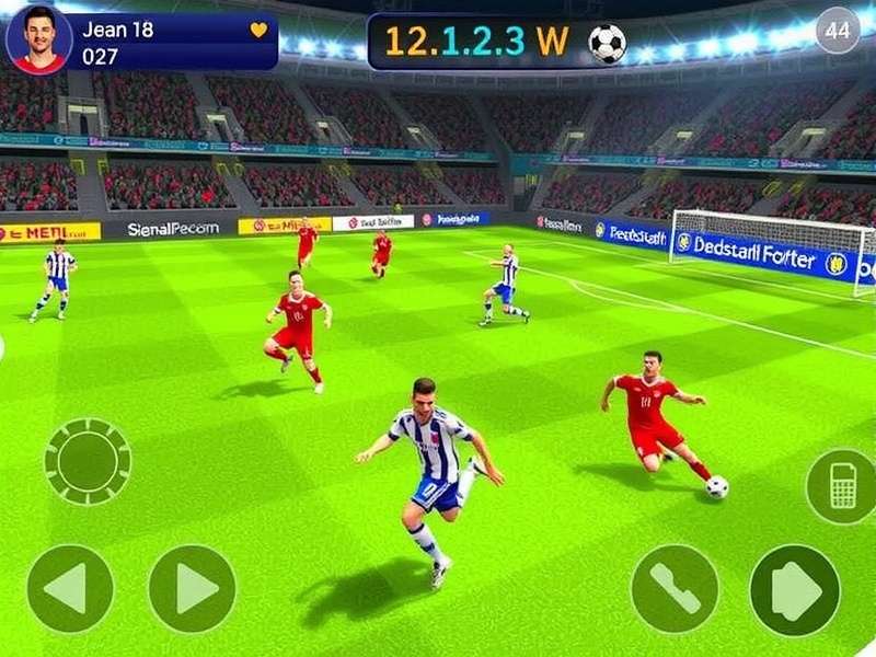 Football Game main gameplay screenshot showing realistic graphics