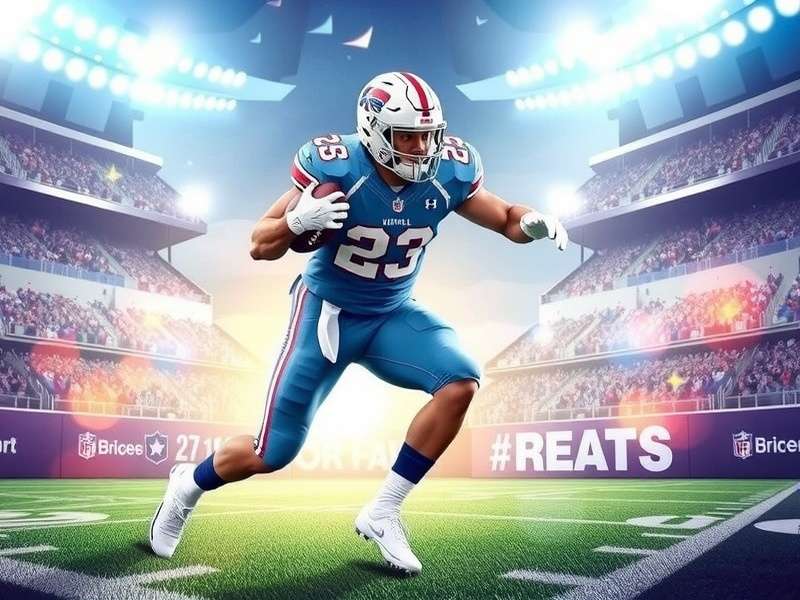 Exciting college football game in progress