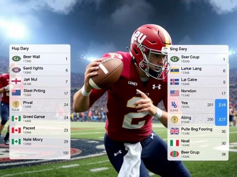 University football players in intense match action in India