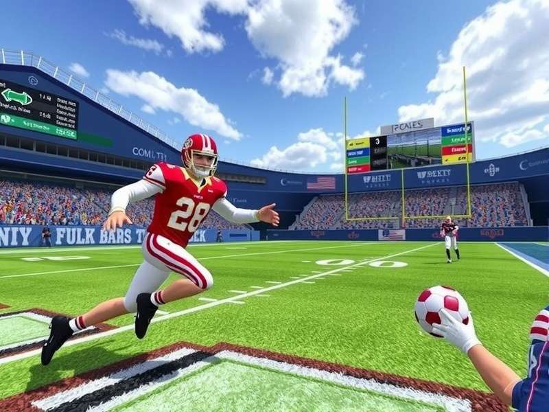 College football stadium with enthusiastic fans