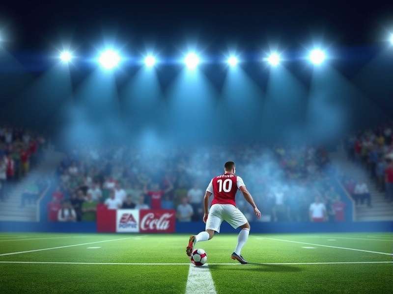 Exciting football match action during a Sunday game with players competing