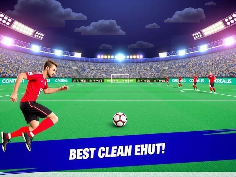 Young people in India playing a mobile football game together