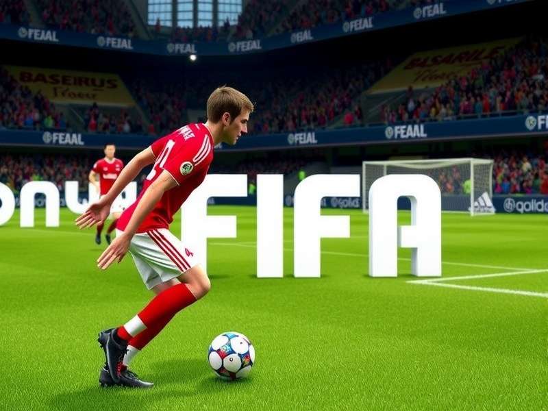 FIFA Game Screenshot showing gameplay on a mobile device