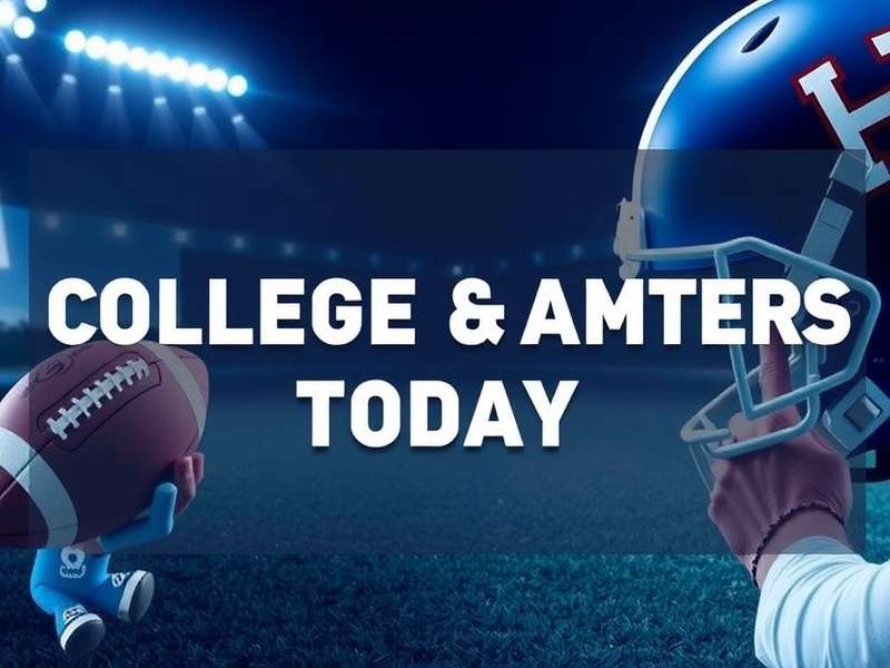 College football stadium packed with fans during a night game