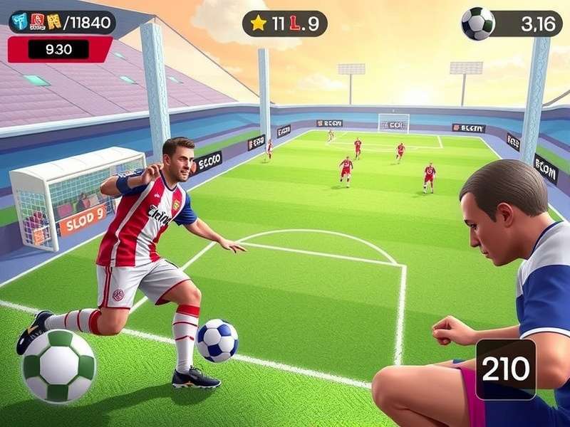 Football gaming setup with multiple screens showing live matches in India