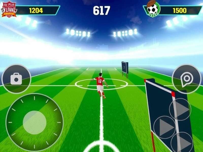 Football games being played in India with enthusiastic crowd