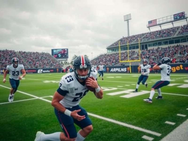Army and Navy football players in a intense tackle during the annual rivalry game