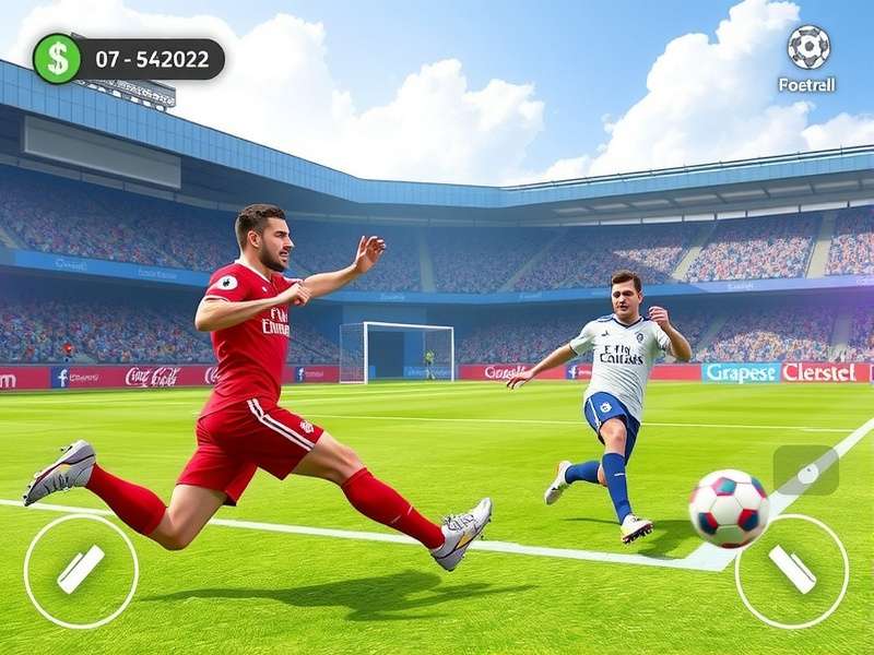 Indian football gamers playing Google Football Game on mobile devices