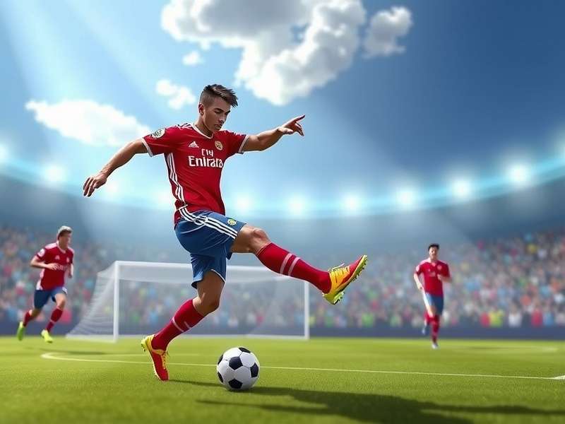 Online football game action featuring Indian players on digital pitch